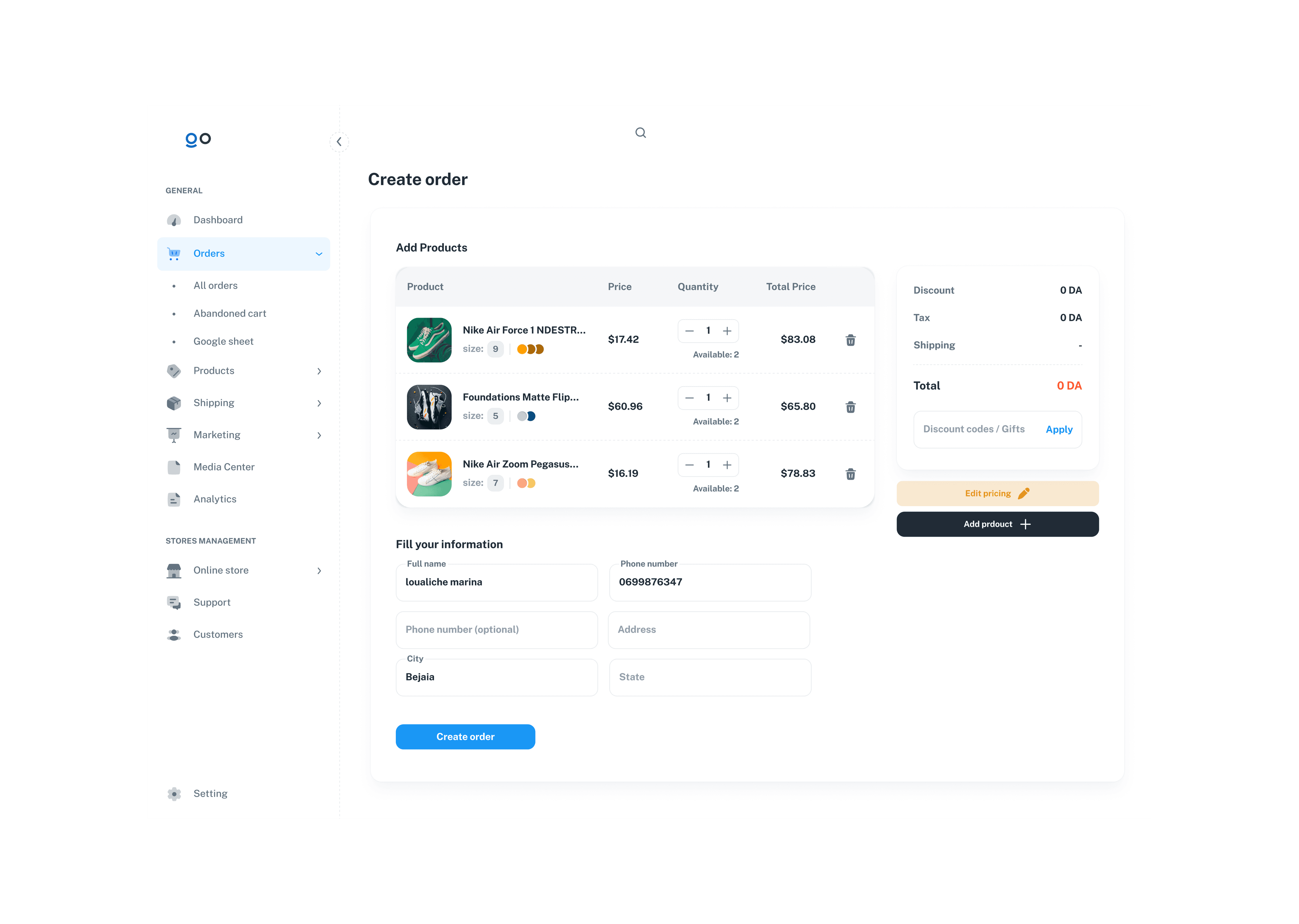 WooEcom Dashboard